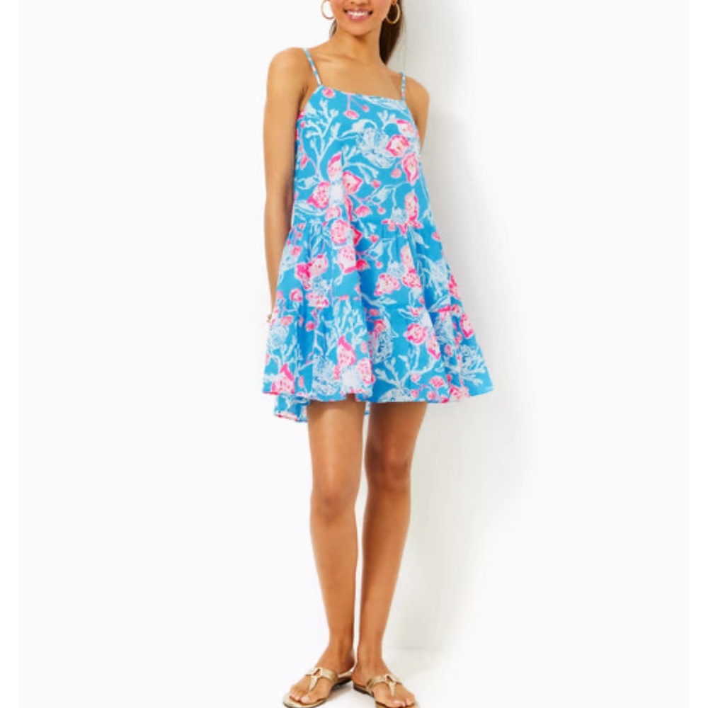 Lilly Pulitzer Alessia Cotton Dress-NWT-size XL - Picture 3 of 8